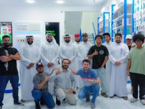 Pokemon Community members posing after the tournament in MygameStation in October